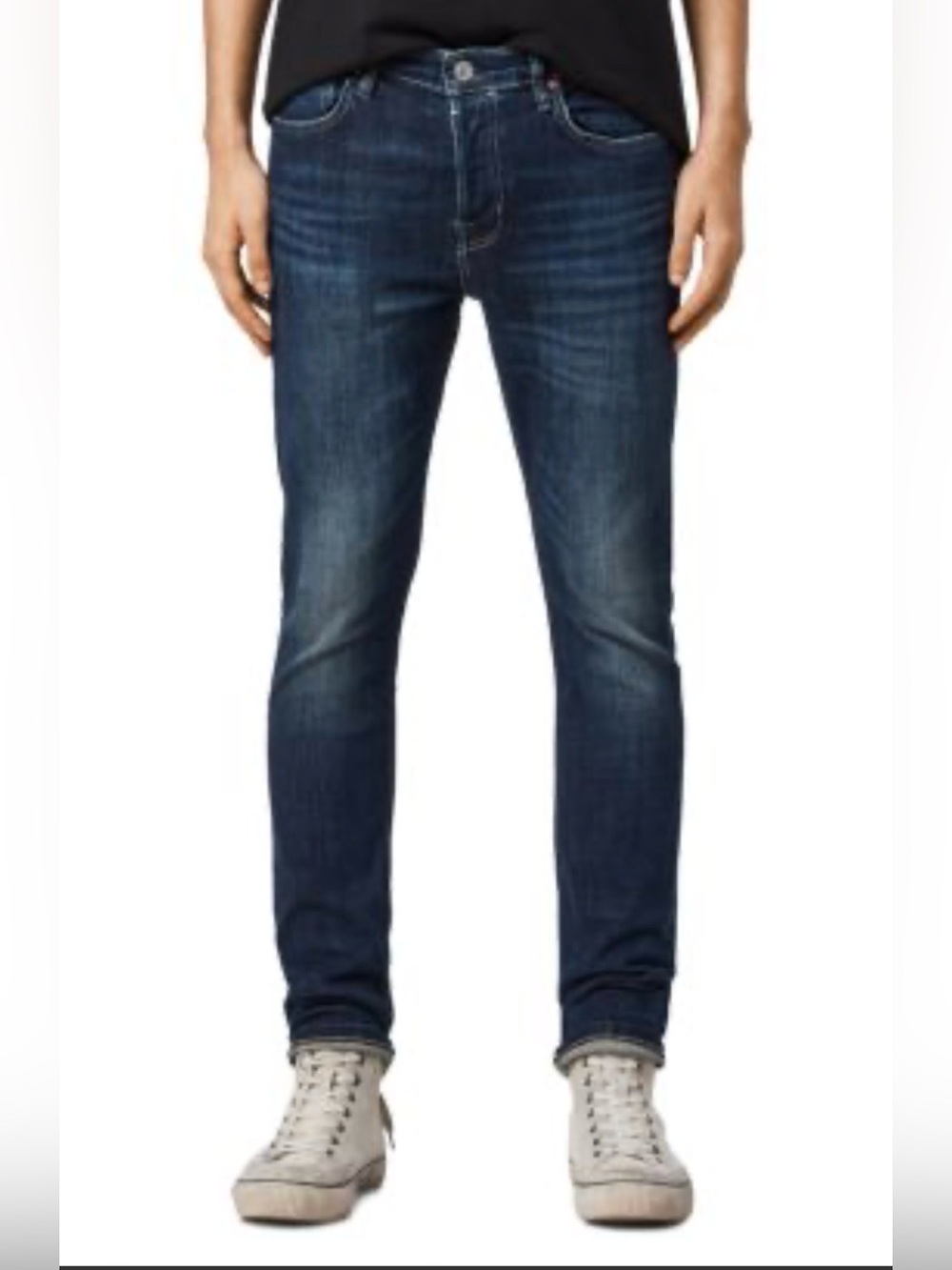 AllSaints Cigarette Skinny Jeans, Size 28,  Color Indigo Blue